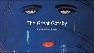 The Great Gatsby   The American Dream