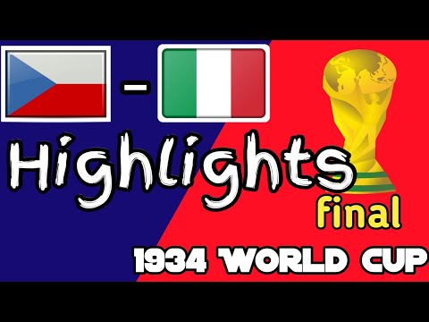 1st World Cup final 1934 ।। Italy vs Czechoslovakia ।। Football world Cup ।। LMR SPORTS