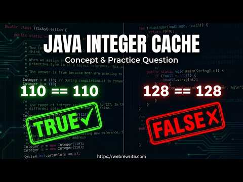 Integer Caching In Java Interview Question