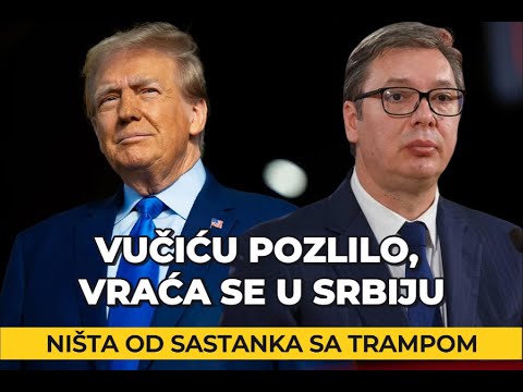 Režimski mediji: Vučić prekinuo posetu SAD; naglo mu pozlilo, vraća se u Srbiju