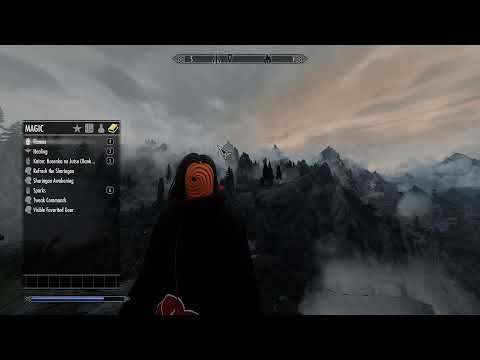 Skyrim Live Gameplay | Uchiha Clan Mod | Tobi's Path pt 1