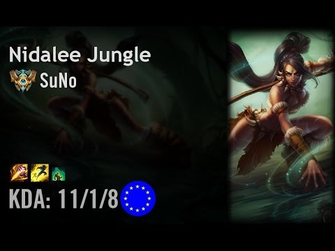 Nidalee Jungle vs Elise - SuNo - EUW Challenger Patch 6.11