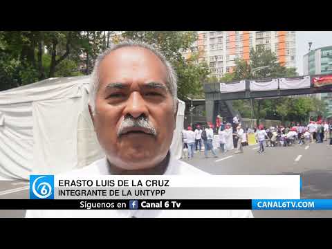 Video: Trabajadores petroleros se manifiestan frente a la Torre de Pemex; piden solución a sus demandas