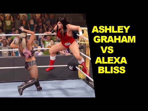 WWE 2K22 Ashley Graham vs Alexa Bliss - Knockout Match