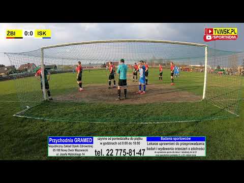 tv.nsk.pl [zza bramki] MLKS Żbik Nasielsk - LKS Iskra Krasne 2:1 (1:1) 2021-04-21 g. 17:30