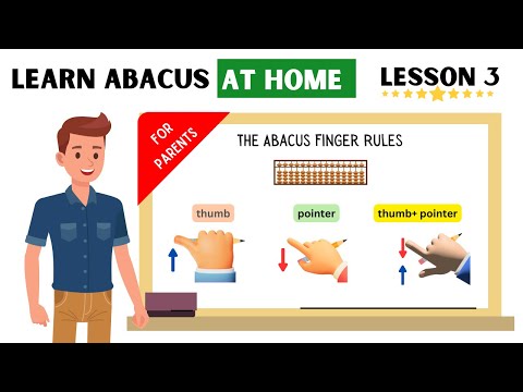 Part of a video titled Learn Abacus At Home #3: Abacus Finger Rules - YouTube