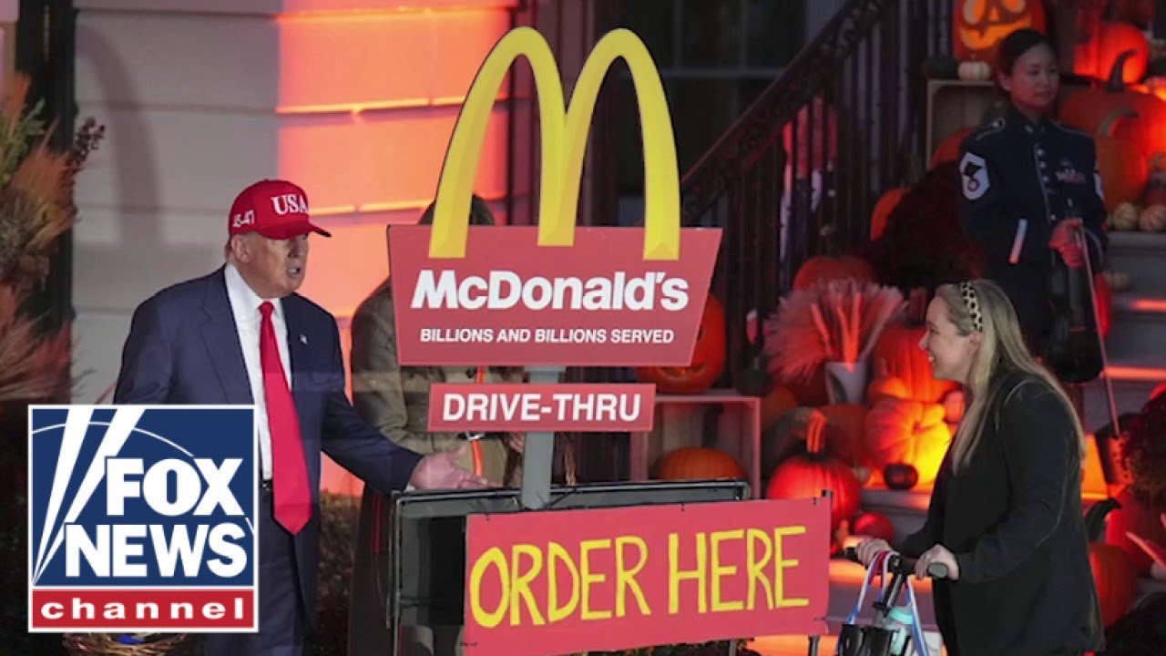 ‘LOVIN’ IT’: McDonald’s drive-thru costume steals the show at White House Halloween event