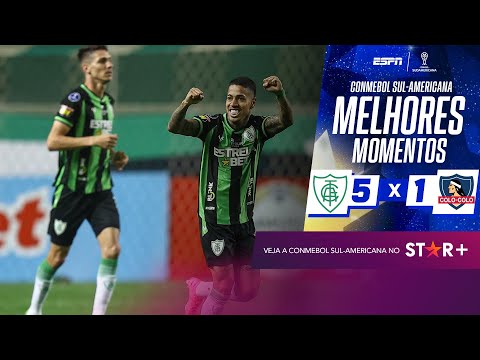 Gols e lances de América-MG x Colo Colo