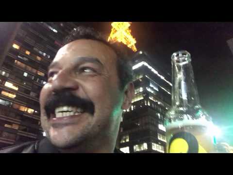 Degustando Minha Skol Puro Malte em Paris