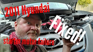 2011 Hyundai Santa Fe 2.4 Starter failure Fixed!
