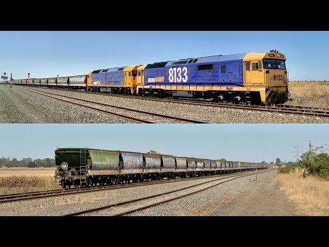 1CK5 Grain Train Arrives At Gheringhap Loop (13/1/2019) - PoathTV Australian Railways