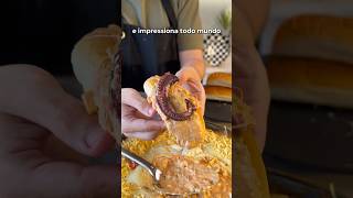 PROVEI CACHORRO QUENTE DE POLVO! 🥹 #receitas #receitafacil #polvo #comidaboa