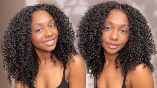 MUST HAVE Snug Fit Kinky Curly 360 Lace Invisi-Drawstring Wig | NO GLUE Install | Ft. Kisslove Hair
