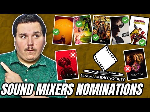 2025 Cinema Audio Society (Sound Mixers) Nominations REACTION!!!