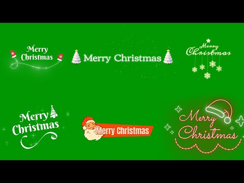 Christmas Wishes Text Animation Pack | Merry Christmas Text Green Screen Video @satishdesigngraphy