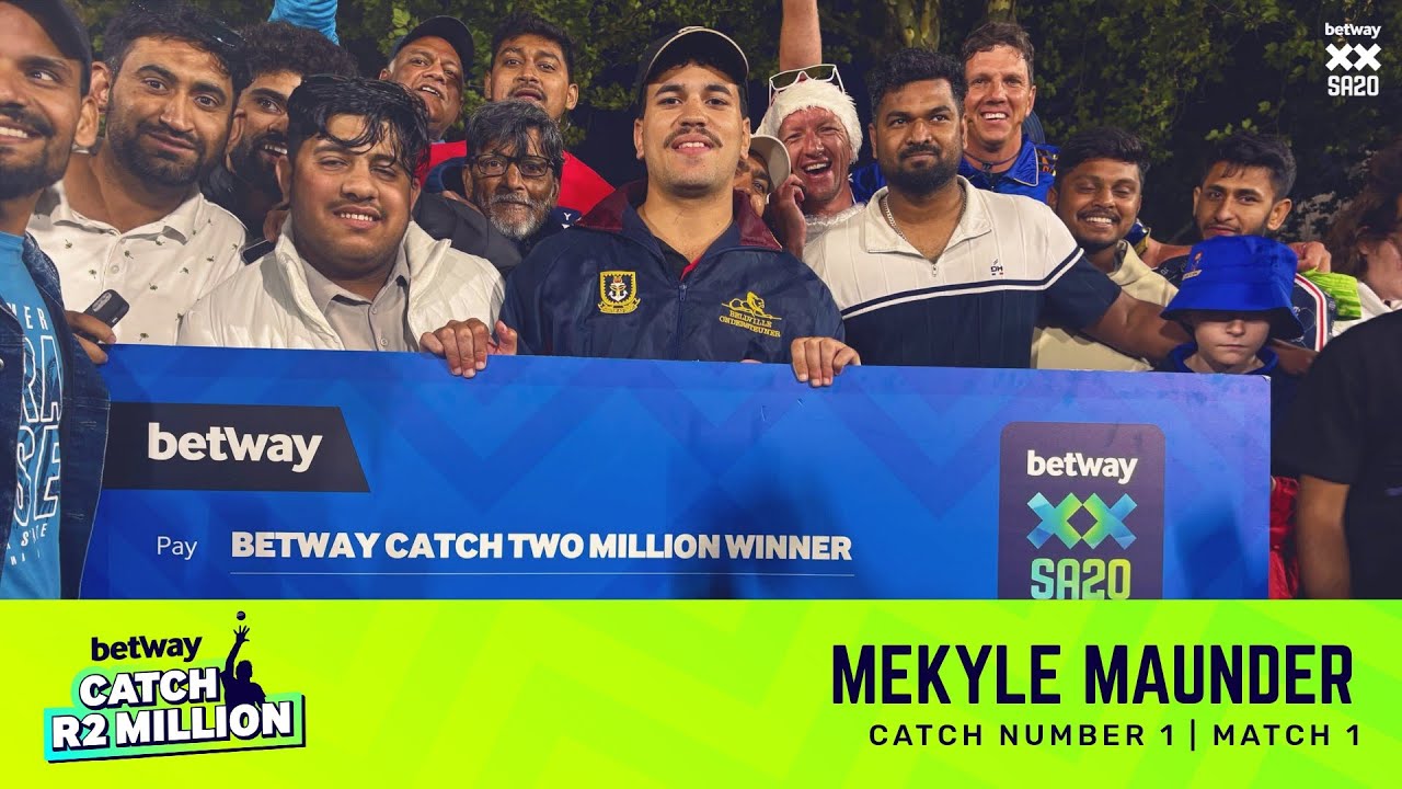 Betway Catch R2 Million | 1st Catch - Mekyle Maunder | Match 1: MICTvDSG