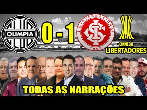 Todas as narrações - Olimpia 0 x 1 Internacional | Libertadores 2021