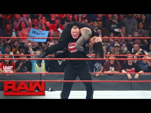 WATCH: Brock Lesnar Returns To Lay Waste On RAW!