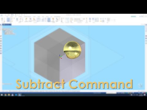 Subtract Command | Solid Edge 2020