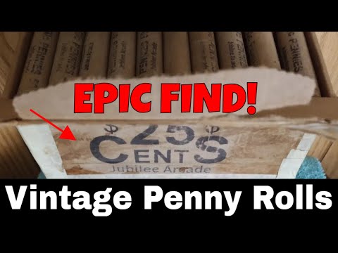 EPIC FIND - Opening Vintage Wheat Penny Rolls from the 1950s - RARE Coins Found