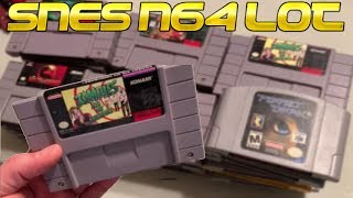 SOLID SNES/N64 LOT| Straight up old school pick up video