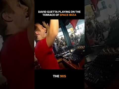 David Guetta in the 90s playing at the terrace of Space Ibiza. #davidguetta #ibiza #edm #dj #edm