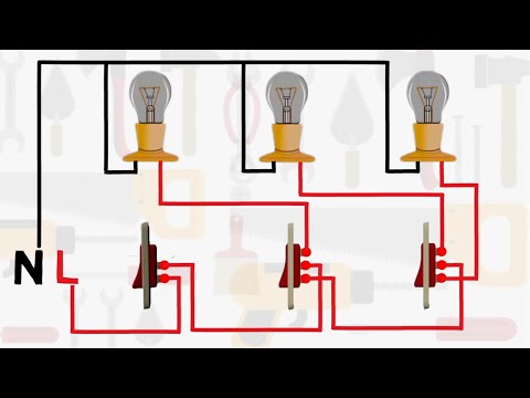 Electric Series line testing board connection animation video