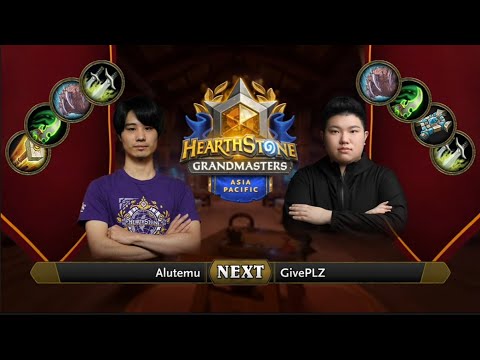Alutemu vs GivePLZ | 2021 Hearthstone Grandmasters Asia-Pacific | Top 8 | Season 1 | Week 2