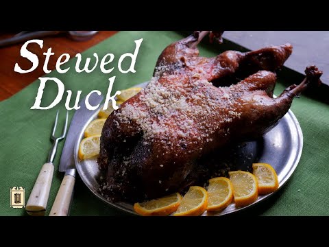 18th Century Duck with Wine, Herbs, and Broth - 18th Century Cooking