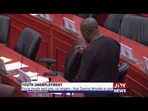 Youth unemployment: Young people want jobs, not slogans - Kojo Oppong Nkrumah to govt.