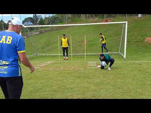 CLUBE ANDRAUS BRASIL Treinamento com os goleiros Deivyd, Saulo, Victor e Arthur
