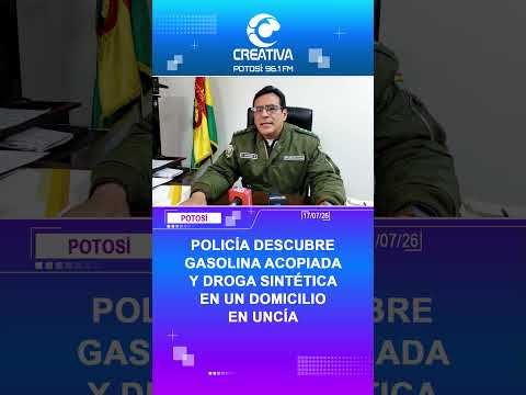 GASOLINA ACOPIADA Y DROGA SINTÉTICA EN UN DOMICILIO