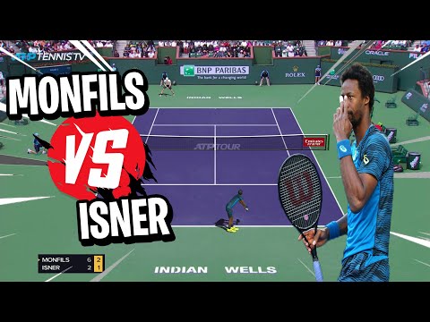 Tennis Elbow 2019: MONFILS VS ISNER 🎾 (Indian Wells 2017)