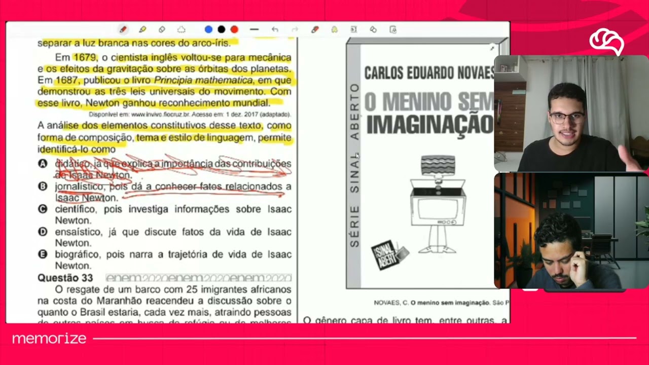 Resolução em Vídeo — Questão 32 ENEM 2020 PPL