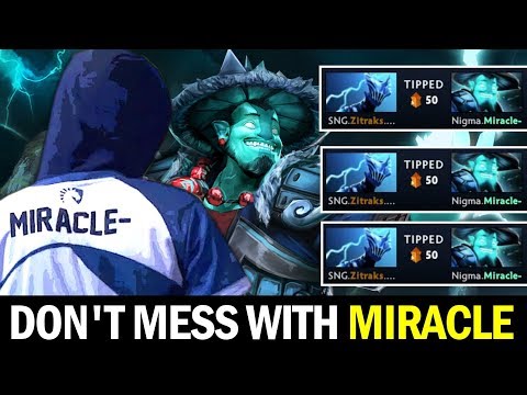 Don't Mess with MIRACLE — Spamming Storm in Ranked Game Dota2