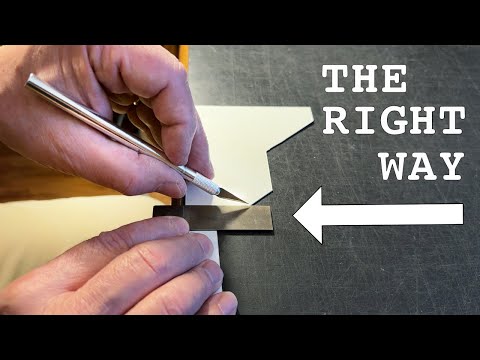 How to Properly Sharpen X-Acto Hobby Knife Blades
