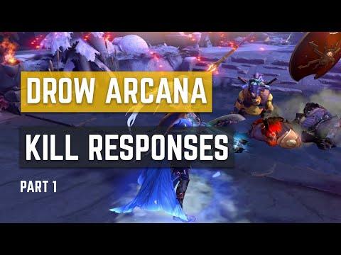 DROW RANGER ARCANA - VOICE LINES AND RESPONSES KILLING A RIVAL HERO | PART 1 - STR HEROES