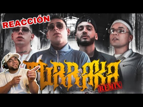 (REACCION)  Kaleb Di Masi ❌ ECKO ❌ Blunted Vato ❌ Papichamp - TURRAKA REMIX (Video Oficial)
