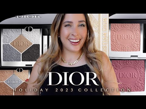 COLEÇÃO DIOR HOLIDAY 2023: resenha, demonstração, amostras, comparações de sombras, blushes, batons