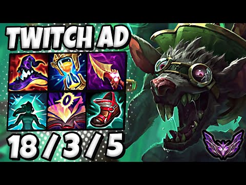 Twitch vs Ezreal [ ADC ] Lol Korea Master Patch 25.24