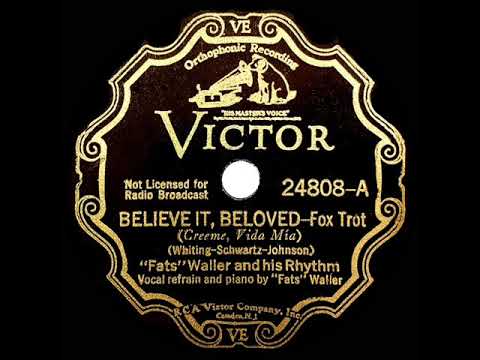 1935 HITS ARCHIVE: Believe It, Beloved - Fats Waller