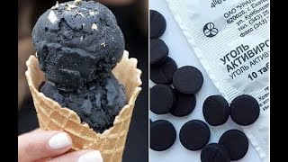 Как сделать черное мороженое из активированного угля