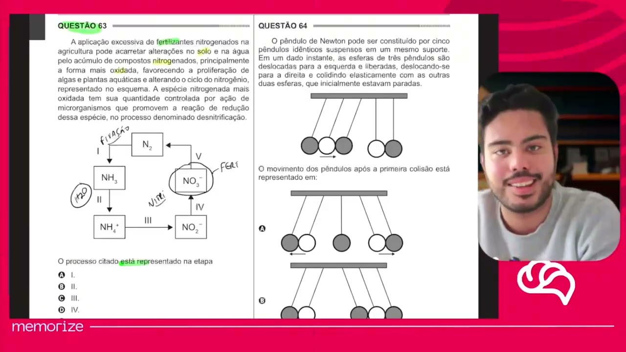 Resolução em Vídeo — Questão 63 ENEM 2014