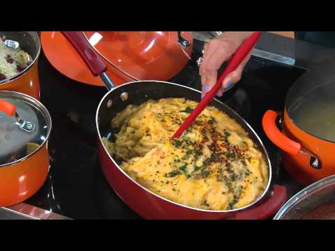 Rachael Ray 12-pc Gradient Porcelain Enamel Cookware Set with Jill Bauer