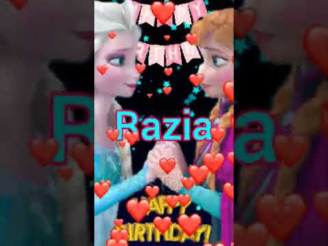 Razia | Happy Birthday | Happy Birthday WhatsApp Status with Name | HBD | Song | Wishes(4)