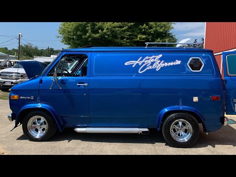 Hotel California A Custom 1976 Chevy Van.