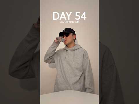 Day 54 - Drinking a cup of water everyday until I reach 1M subs #cupofwater #everyday #stayhydrated