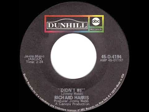 1968-69 Richard Harris - Didn’t We (mono 45)