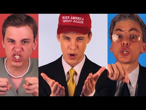 POLITICLASH：ドナルド・トランプ対ヒラリー・クリントン対バーニー・サンダース (POLITICLASH: Donald Trump vs Hillary Clinton vs Bernie Sanders)