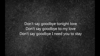 Virgin Steele - Don&#39;t Say Goodbye (lyrics)